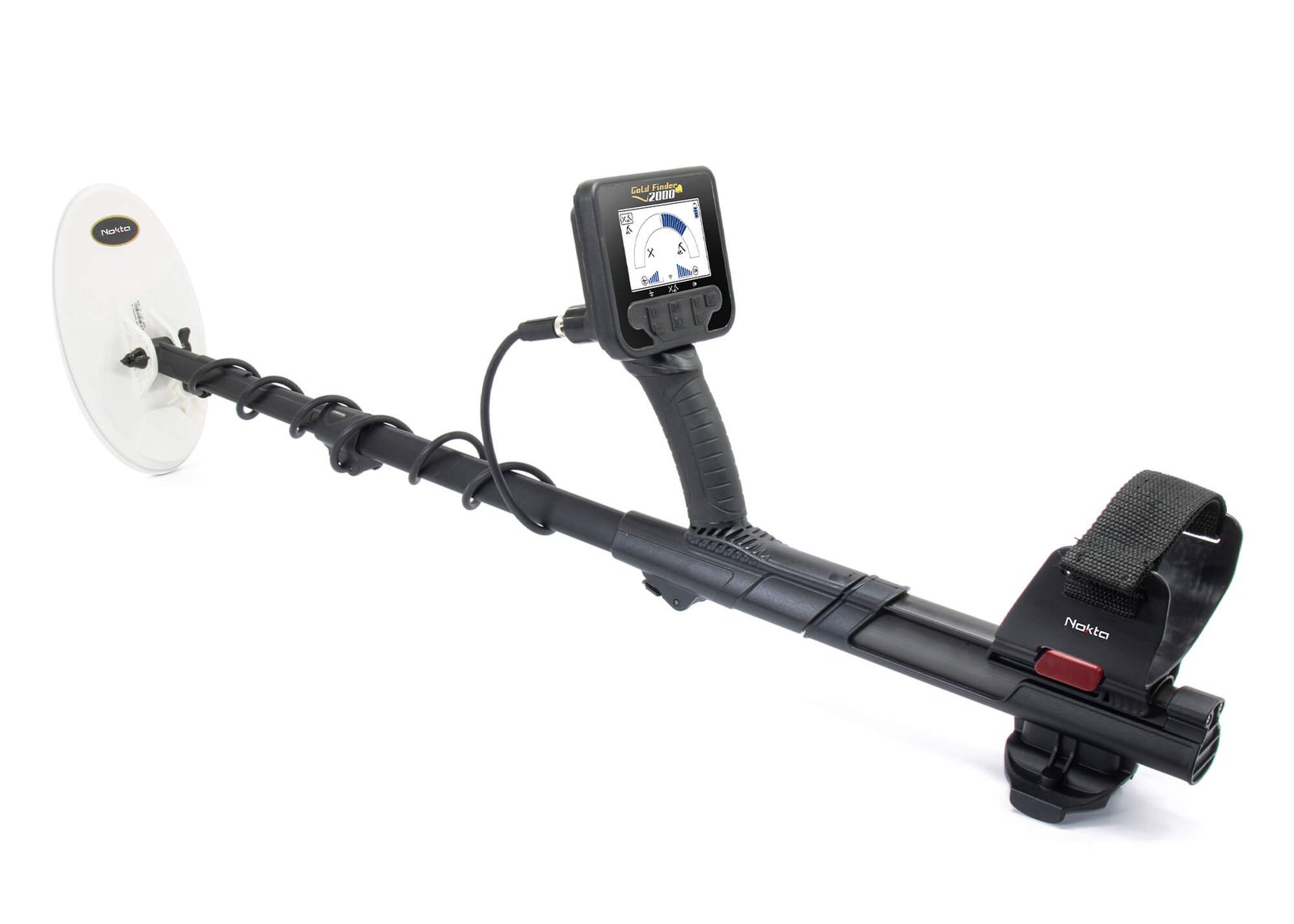 Gold Finder 2000 metal detector search coil view