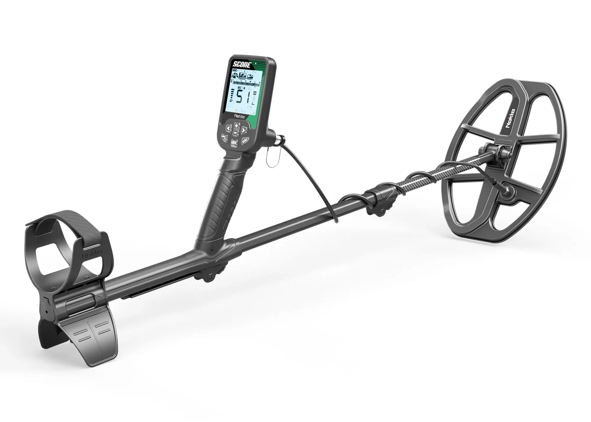 Nokta SCORE metal detector angle view