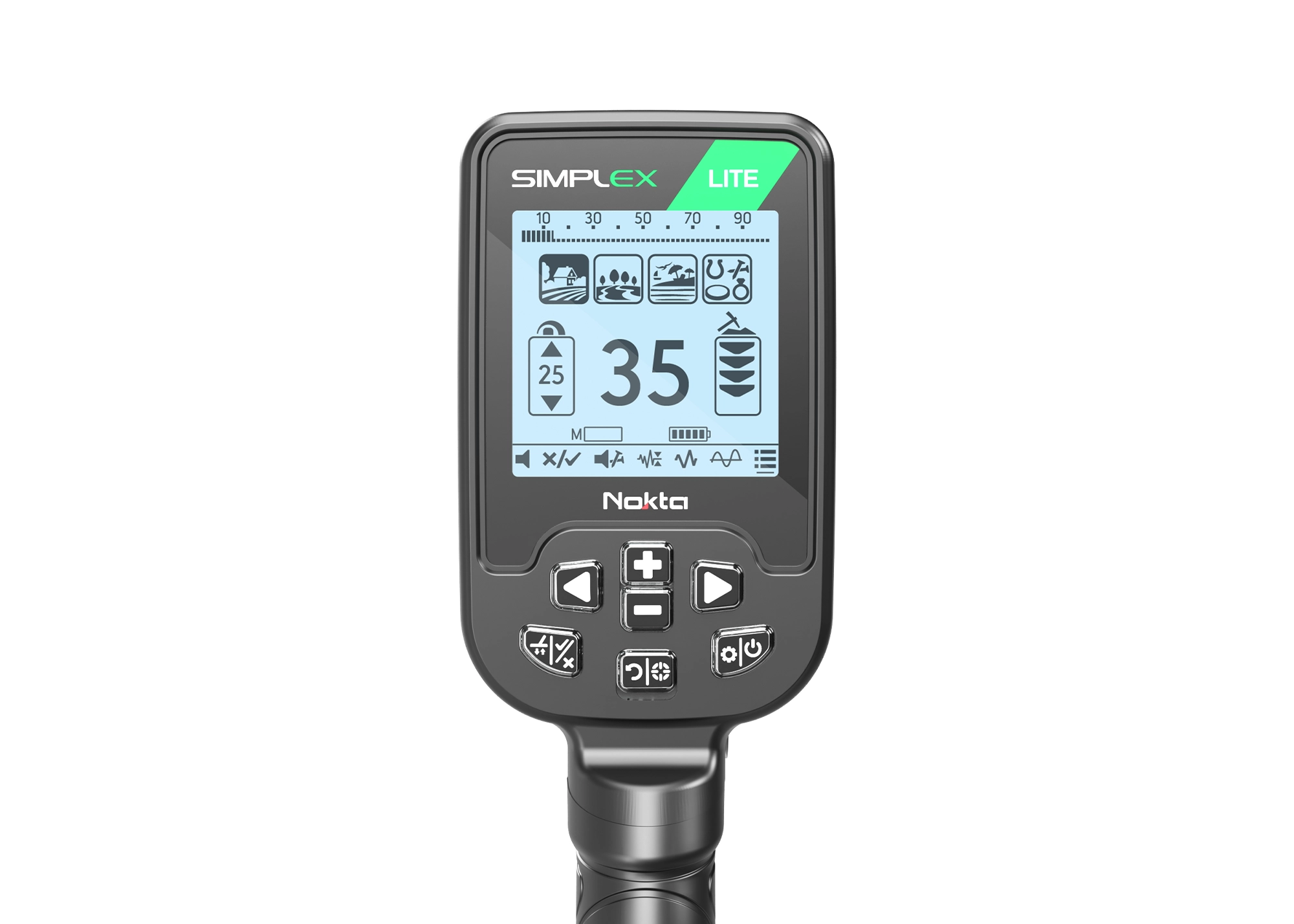 Nokta Simplex Lite metal detector full view